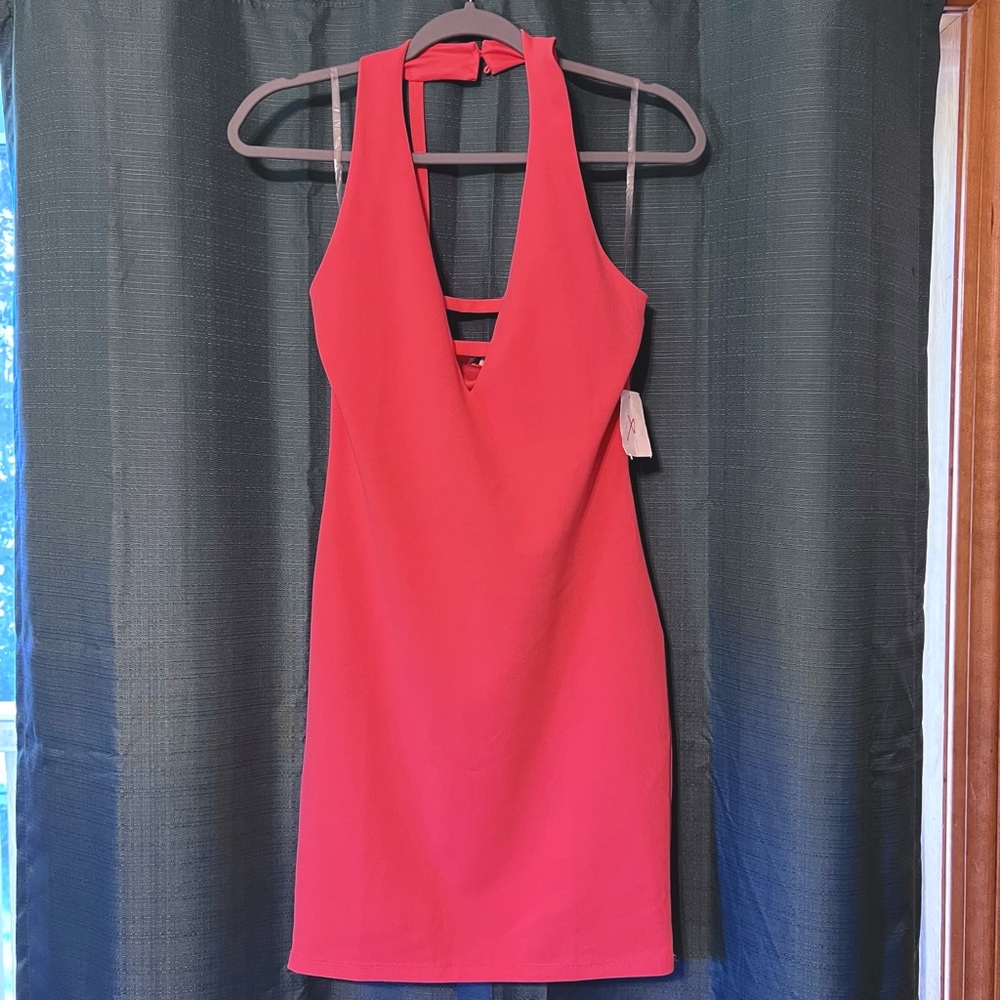 Hot pink Charlotte Russe bodycon mini dress